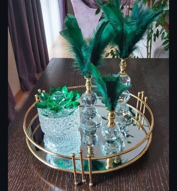 Luxury Makeup Organizer Mirror Tray for Cosmetics -Stylish Storage Solution Makeup - Image 4