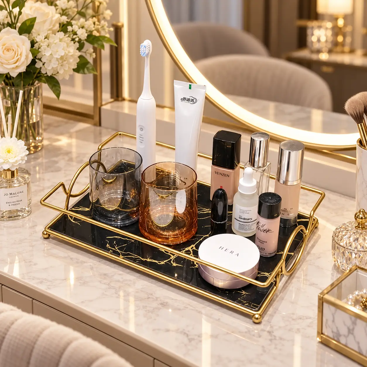 Luxury Makeup and Skincare Storage Stand for cosmetics and beauty essentials