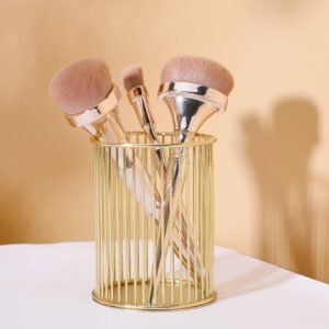 Makeup Brush & Pen Organizer – Modern Metal Cosmetic Storage (1)