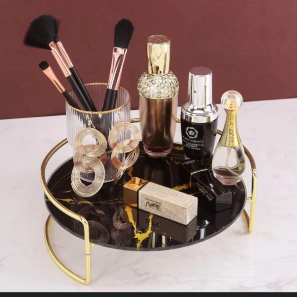 Makeup Organizer Tray for Cosmetics & Jewelry – Stylish Storage Solution for Vanity & Dresser - Image 4