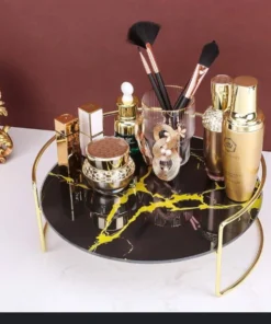 Makeup Organizer Tray for Cosmetics & Jewelry – Stylish Storage Solution for Vanity & Dresser