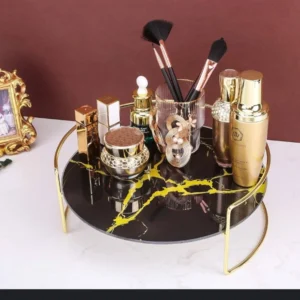 Makeup Organizer Tray for Cosmetics & Jewelry – Stylish Storage Solution for Vanity & Dresser