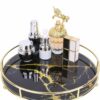 Makeup Round Tray for Perfume, Jewelry & Cosmetics – Stylish Vanity Organizer Display