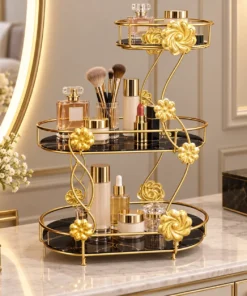 3-Tier Makeup Storage Organizer Stand for Makeup, Skincare and Perfumes