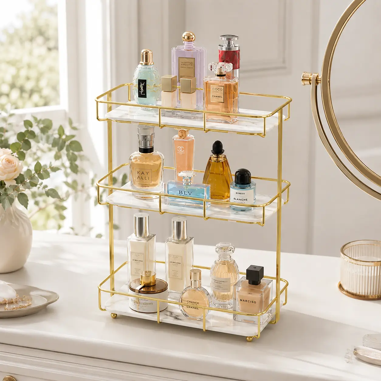 3-Tier Makeup and Cosmetics Storage Organizer - Image 3