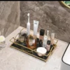 Marble Cover Tray for Vanity with Gold Handles (2)