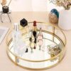 Metal & Glass Jewelry Storage Mirror – Elegant Organizer for Jewelry & Cosmetics (1)