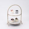 Modern 2-Layer Organizer - Elegant Storage for Vanity, Food