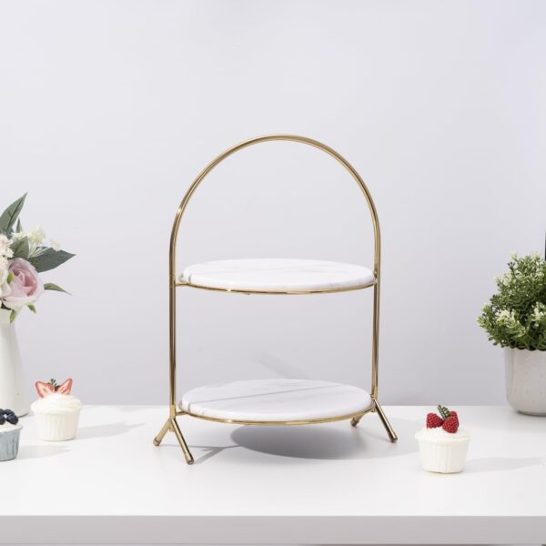 Modern 2-Layer Organizer - Elegant Storage for Vanity, Food - Image 4