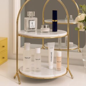 Modern 2-Layer Organizer –-Elegant Storage for Vanity, Food (4)
