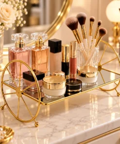 Alternative view of Modern Cosmetic Organizer Tray with Wheels