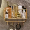 Multipurpose Wall-Mounted Storage Rack – Space-Saving Organizer for Washroom, Kitchen & Bedroom
