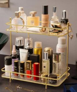 Perfect for vanities, countertops, or professional makeup stations, this cosmetics storage organizer helps you display and sort makeup, skincare, and beauty tools with ease. The tran (3)
