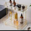 Perfect for vanities, countertops, or professional makeup stations, this cosmetics storage organizer helps you display and sort makeup, skincare, and beauty tools with ease. The tran (3)