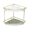 Premium 2-Layer Acrylic Corner Counter-Top Shelf - Modern Design Display for Organized Spaces