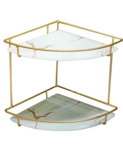 Premium 2-Layer Acrylic Corner Counter-Top Shelf - Modern Design Display for Organized Spaces