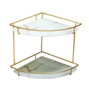 Premium 2-Layer Acrylic Corner Counter-Top Shelf - Modern Design Display for Organized Spaces
