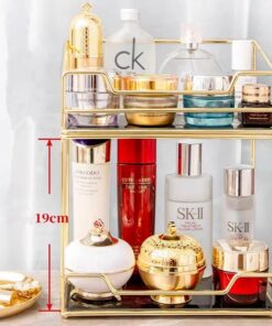 Premium Bathroom Countertop Cosmetic Storage – Easy to Organize Makeup & Skincare Organizer (1)