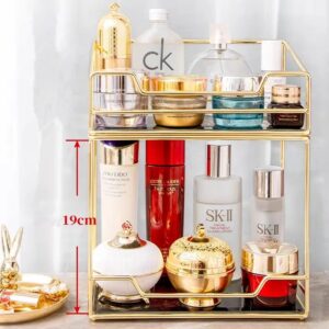 Premium Bathroom Countertop Cosmetic Storage – Easy to Organize Makeup & Skincare Organizer (1)