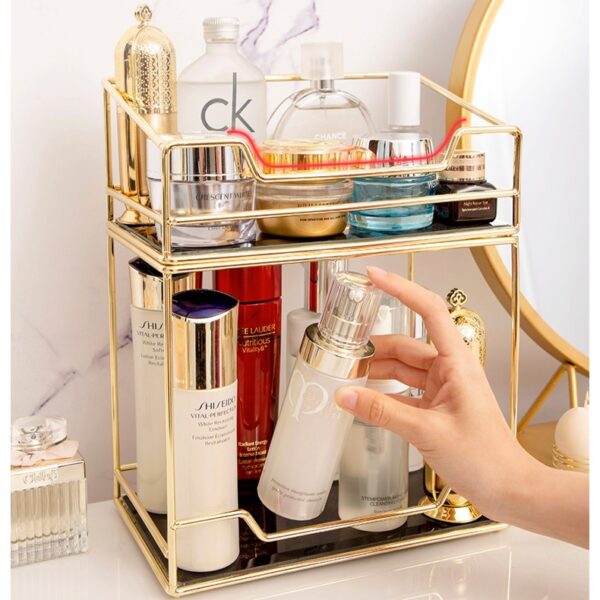 Premium Bathroom Countertop Cosmetic Storage – Easy to Organize Makeup & Skincare Organizer - Image 2