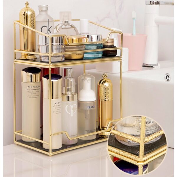 Premium Bathroom Countertop Cosmetic Storage – Easy to Organize Makeup & Skincare Organizer - Image 3
