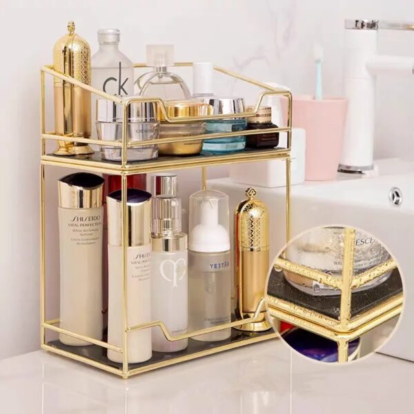 Premium Bathroom Countertop Cosmetic Storage – Easy to Organize Makeup & Skincare Organizer - Image 4