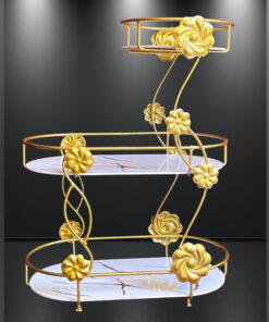 Premium Round 3-Tier Cosmetic Storage Shelf – Luxury Design