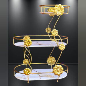 Premium Round 3-Tier Cosmetic Storage Shelf – Luxury Design