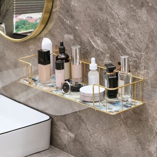 Premium Wall-Mounted Storage Rack for Bathroom – Space Saving Organizer Shelf for Toiletries & Essentials - Image 3