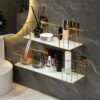Premium Wall-Mounted Storage Rack for Bathroom – Space Saving Organizer Shelf for Toiletries & Essentials