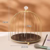 Charming bird cage organizer for cosmetics, jewelry, or desserts-perfect as a vanity piece, cake stand, or stylish event centerpiece.