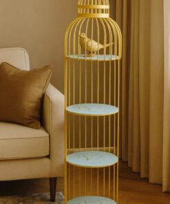 Wahaj Special 3-Layer Bird-Shaped Cage Rack-Decorative Storage Shelf for Home & Display