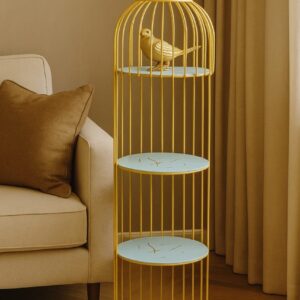 Wahaj Special 3-Layer Bird-Shaped Cage Rack-Decorative Storage Shelf for Home & Display