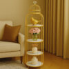 Wahaj Special 3-Layer Bird-Shaped Cage Rack-Decorative Storage Shelf for Home & Display