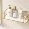 Wall mounted bathroom storage rack 1