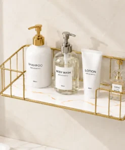 Alternative view of Wall-Mounted Storage Rack for Bathroom