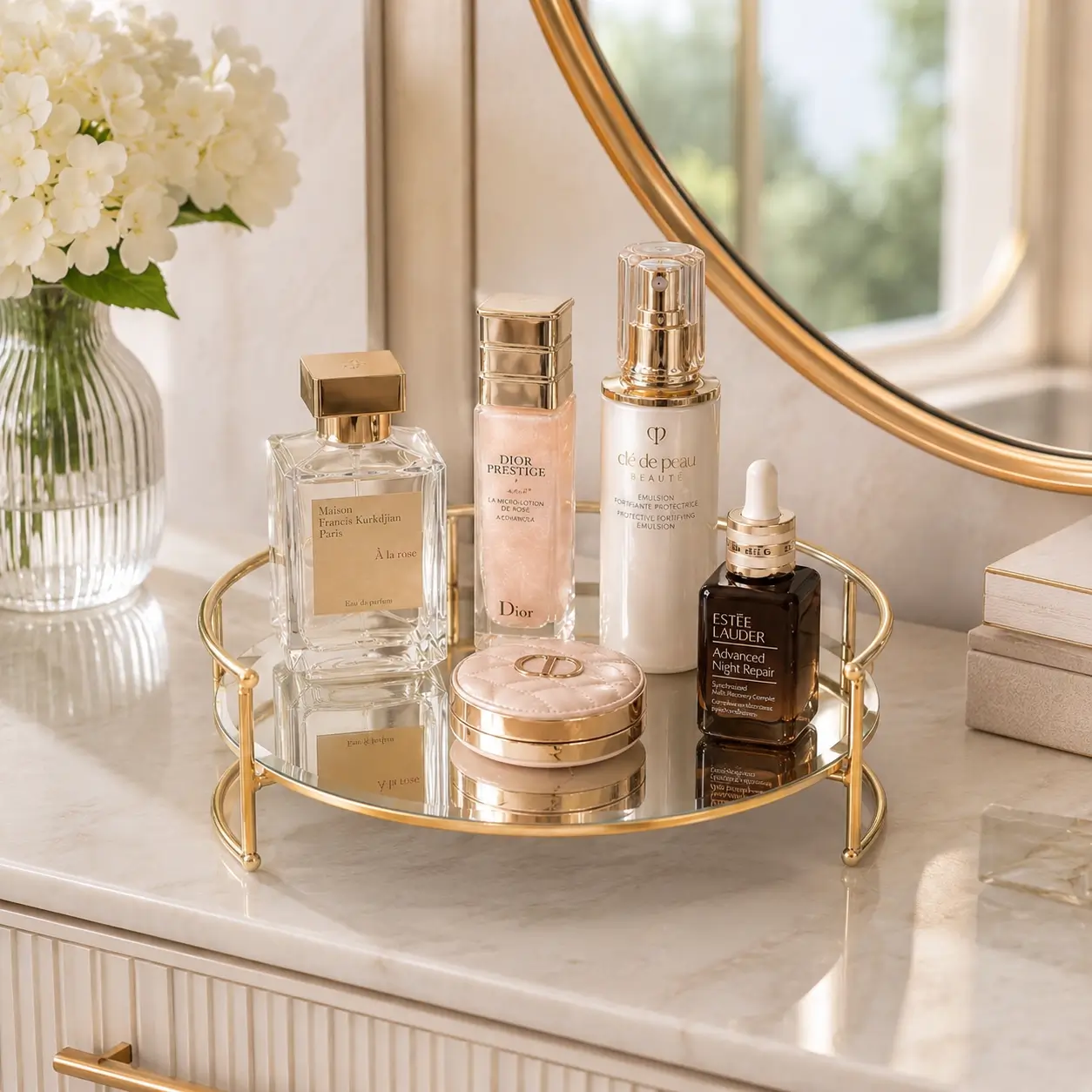 Multipurpose Beauty Organizer Tray for makeup and cosmetic storage