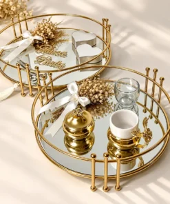 Makeup Organizer Mirror Tray for cosmetics and beauty essentials