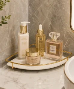 Bathroom corner storage rack for shampoo soap skincare and bathroom essentials
