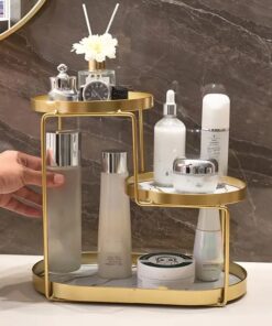 3-Tiered Makeup & Skincare Stand Luxury Storage Organizer