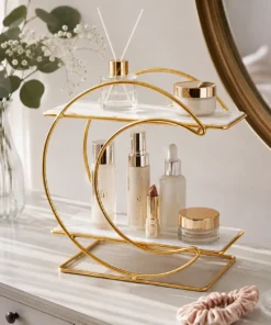 Alternative view of 2-Layer Moon Cosmetic Organizer