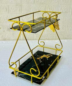 Alternative view of 2 Layers Butterfly Makeup Organizer