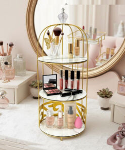 Premium Butterfly 2-Layer Vanity Cage Cosmetic Organizer