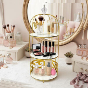 Premium Butterfly 2-Layer Vanity Cage Cosmetic Organizer