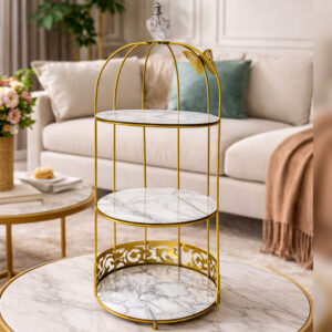 Premium Butterfly 3-Layer Vanity Cage Cosmetic Organizer