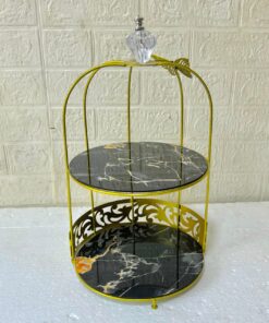 Luxury Butterfly 2-Layer Metal Vanity Cage Organizer