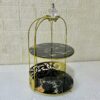 Luxury Butterfly 2 Layer Metal Vanity Cage Organizer 2