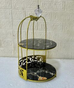 Luxury Butterfly 2-Layer Metal Vanity Cage Organizer