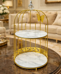 Premium Butterfly Design Gold Makeup Organizer