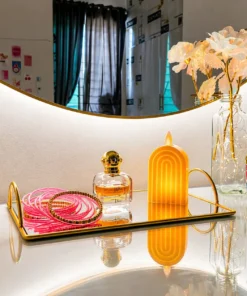 Alternative view of Modern Serving Tray - Decorative Makeup Tray for Vanity Storage